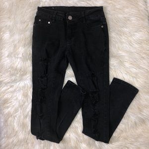 U.W.J. Skinny ripped jeans